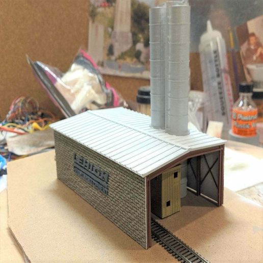 Kit De Construcción De Terminal De Carga En Escala N – Maqueta De Plástico Para Modelismo Ferroviario