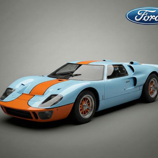 Ford GT40 Mk I/II - 1966 Le Mans Legend - Ultra-Detail 3D Printable