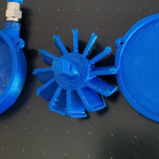 Simple Pneumatic Vane – 3D Printable Assembly
