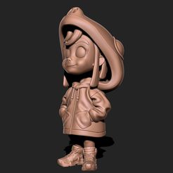 3.jpg Archivo STL Linda chica・Objeto de impresión 3D para descargar