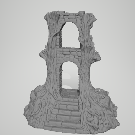 Screenshot-2025-04-07-035203.png Ancient Tree Archway – Fantasy Terrain STL for D&D & Wargames