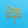 20210119_121110.jpg Happy Birthday Grandma Cake Topper