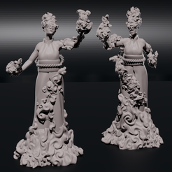 Cover.png Файл STL Огненная ведьма・3D модель для печати скачать