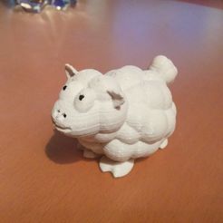 SaltPepperSheepFront_display_large.jpg Free STL file Sheep Salt/Pepper Shaker・3D print design to download