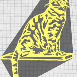 STL file Bengal Tiger Sit 🐅・3D print model to download・Cults