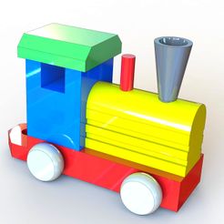 123.jpg TOY TRAIN COLORFUL 3D