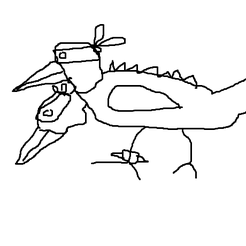 2-headed-pain-raven.png 3D-Datei 2 köpfiger Schmerz-Rabe・3D-druckbares Modell zum Herunterladen