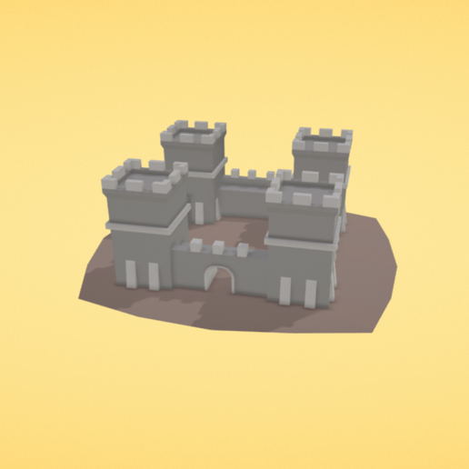 Fort 3D model preview