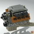 Hellcat_Render_10.jpg STL file DODGE SRT HELLCAT - ENGINE・3D printing template to download