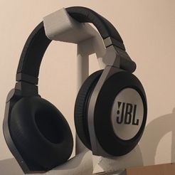 IMG_1025.jpg Free STL file easy print desktop headphone stand・3D printable design to download