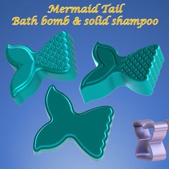 MermaidTailIMG.jpg Mermaid Tail MOLD: BATH BOMB, SOLID SHAMPOO