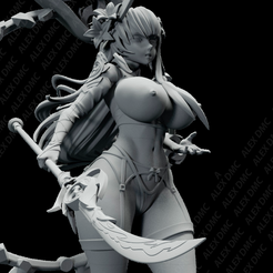 12323S.png 3D file Raiden Shogun NSFW | Inazuma Diorama | Genshin Impact 🍑・3D printable model to download