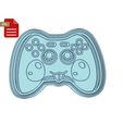 274751637_349544307055077_7044230293618750127_n.jpg Kawaii Video Game Controller Cookie Cutter and Stamp