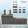 2.jpg Large modern brick industrial production plant with flat roof double vats on roof (23) - Modern WW2 WW1 World War Diaroma Wargaming RPG Mini Hobby