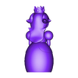 Peach_.stl STL file Mario Bros Hanger Pack・Template to download and 3D print