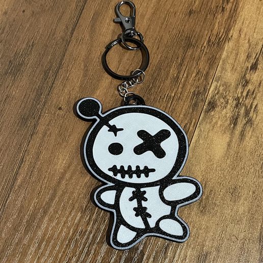 Dark Cute Voodoo Keychain