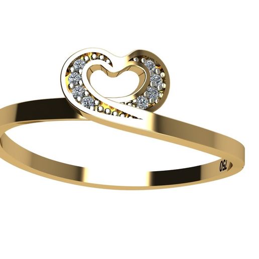 heart ring 3D model