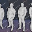 4.jpg The Office 3 Pack Michael Scott Dwight Kevin Malone 3D Model 3D print model