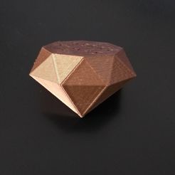 bc30f88dff2589ec04ec494b8bcf42de_display_large.jpg Free STL file Stylized Diamond・3D printer design to download