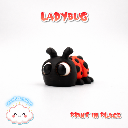 🐞 Ladybug Flexi・ 3MF File for 3D printing・Cults