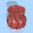 vaso-red.png Vaso de Plantas Twisted (Plant Vase / Plant Pot)