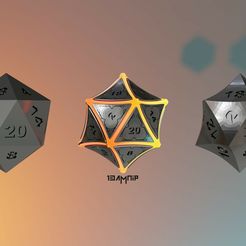 1-1.jpg STL file D20・Template to download and 3D print