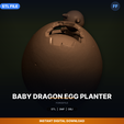 00_enhanced_hero.png Jardinière d'œufs de bébé dragon - Fichier STL imprimable en 3D