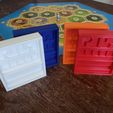 20210622_154128.jpg Catan compatible player tray, game piece holder, organizer, settlers storage for a popular building trading settling board game