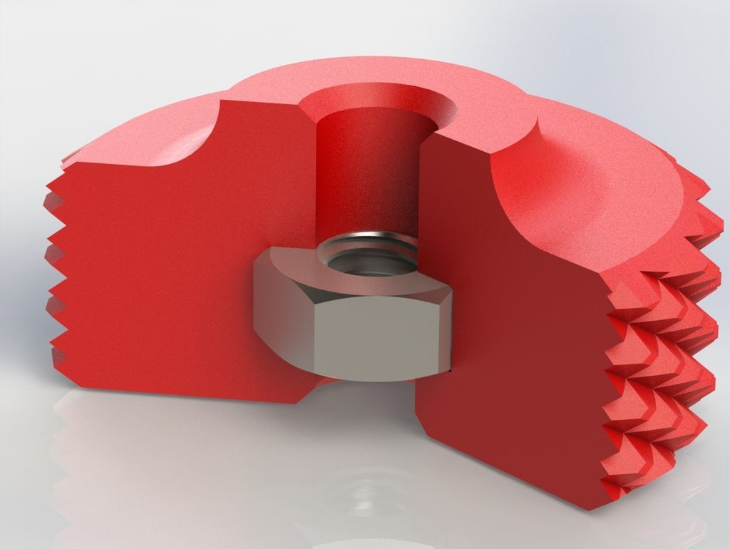 Free 3D file Thumbwheel with Nut Insert・3D printable model to download