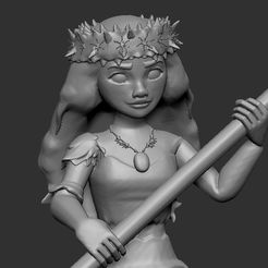 ZBrush-Document2.jpg STL-Datei Moana・Modell zum Herunterladen und 3D-Drucken