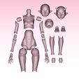 8.jpg Eva - STL 3D Kit Printed Ball Jointed Doll Base - PLA filament /SLA Resin Compatible files