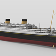 7.png Print ready RMMV OCEANIC III, White Star Line's mega ocean liner, 1/600 kit version