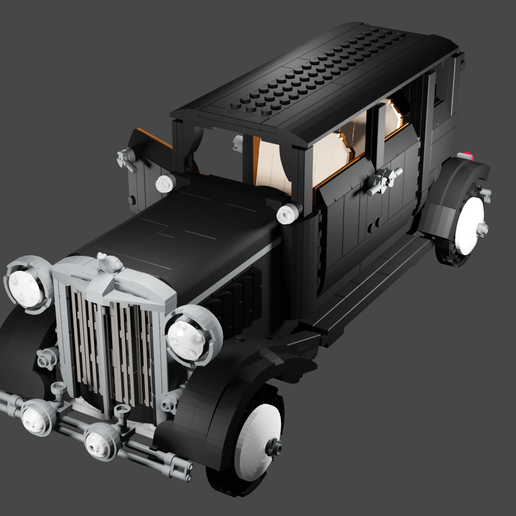 chrysler imperial 1930 lego 3D model