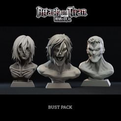 bust-pack.jpg Attack on Titan Bust Pack