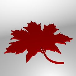Hoja-de-maple.jpg Free OBJ file Maple Leaf・3D printer model to download