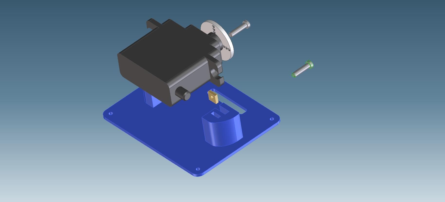 Descargar archivo STL gratis HS82MG Montaje de servomecanismo • Plan