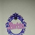 359911460_958359822063349_864924506972158340_n.jpg Barbie baroque decor/ earrings/ frame decor / doll house decor/ Fancy barbie wall decor /gift/ cake topper / wall art