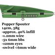 popper-spouter.jpg STL file Heavy duty saltwater fishing lures collection (popper, stickbait, chisel lure))・3D printer model to download