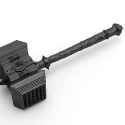 Hammer-01_preview_featured.jpg Fichier STL gratuit Hammer Warcraft Style・Plan pour imprimante 3D à télécharger