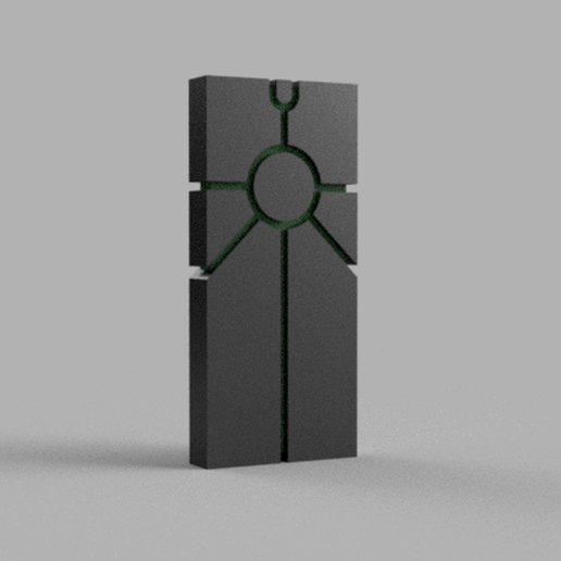 Space zombies monolith 3D model