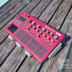 electribe.jpeg Free STL file Electribe 2 and Electribe Sample angled voronoi stand (no foam)・Model to download and 3D print