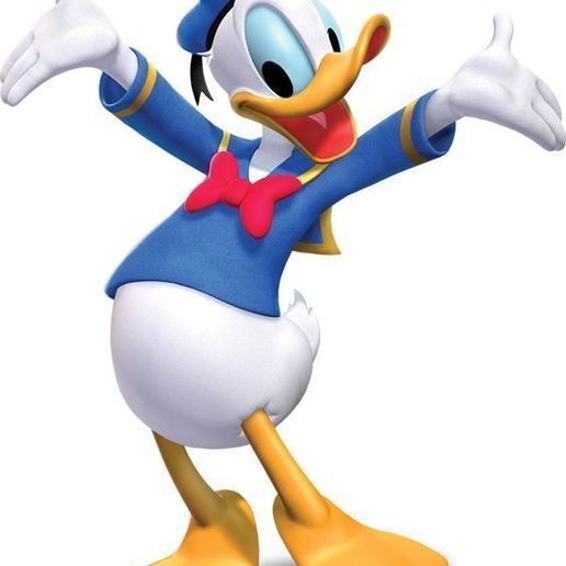 Donald Duck Action Figure STL - Mickey Mouse Collections 3D Print
