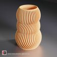 vase-0003-striped-bubbles-vase-stl-04.jpg Vase 0003 - Stripped bubbles vase
