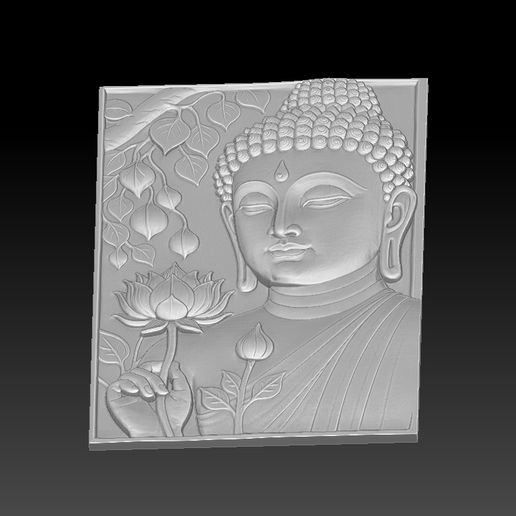 9-BUDDHA-CNC-Relief-Model-4.jpg Bouddha Modèle CNC en relief Modèle d'impression 3D