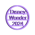 Disney Wonder 2024 Token.stl Disney Cruise Line Tokens / Coins