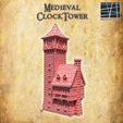 Medieval-Clocktower-4-re.jpg Medieval Clocktower 28 mm Tabletop Terrain