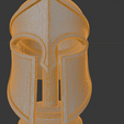 Untitled.png Spartan Helmet on Base 3D Print Model