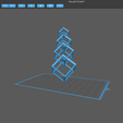 CHITUBOX-3_12_2023-8_12_13-PM.png Archivo STL Pendientes de cubos entrelazados.・Modelo para descargar y imprimir en 3D