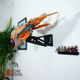 5.jpg Wall mount for Marvel Guardians of the galaxy ship 76193