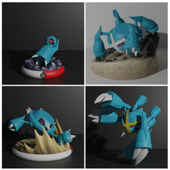 Beldum-evo-line.png Файл STL 3D-печатная модель Белдума, Метанга, Метагросса и Мега-Метагросса・3D модель для печати скачать